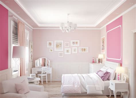 粉色系房間